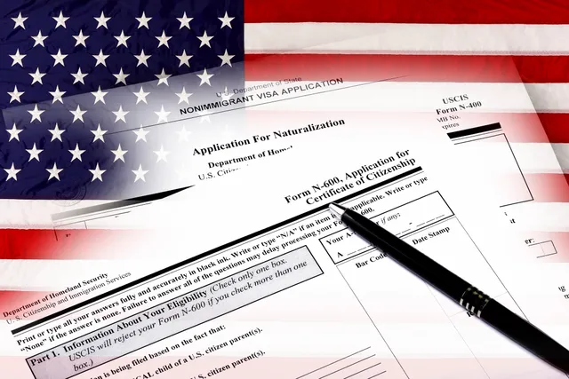 rs=w_640 A close up of an application for naturalization